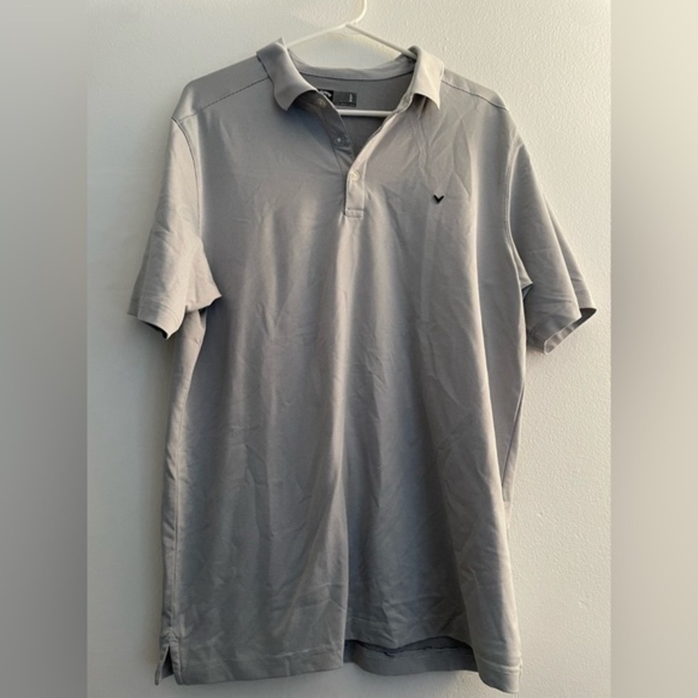 Callaway men grey shirt size large